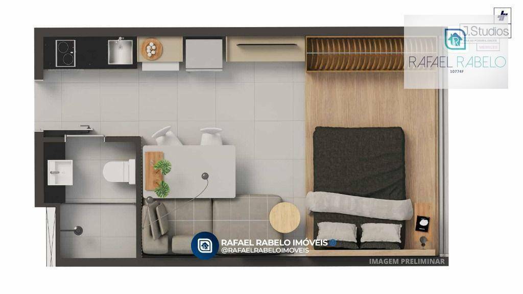 Apartamento à venda com 1 quarto, 36m² - Foto 31