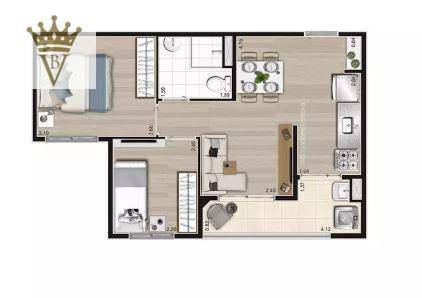 Apartamento à venda com 2 quartos, 42m² - Foto 2