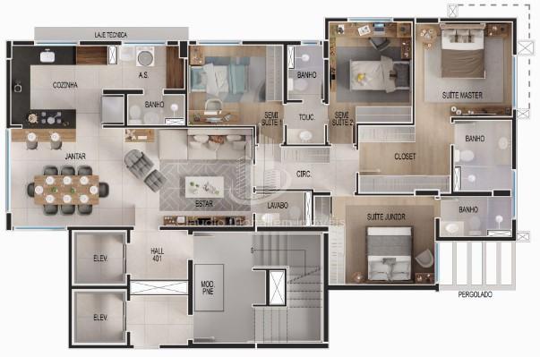 Apartamento à venda com 4 quartos, 129m² - Foto 15