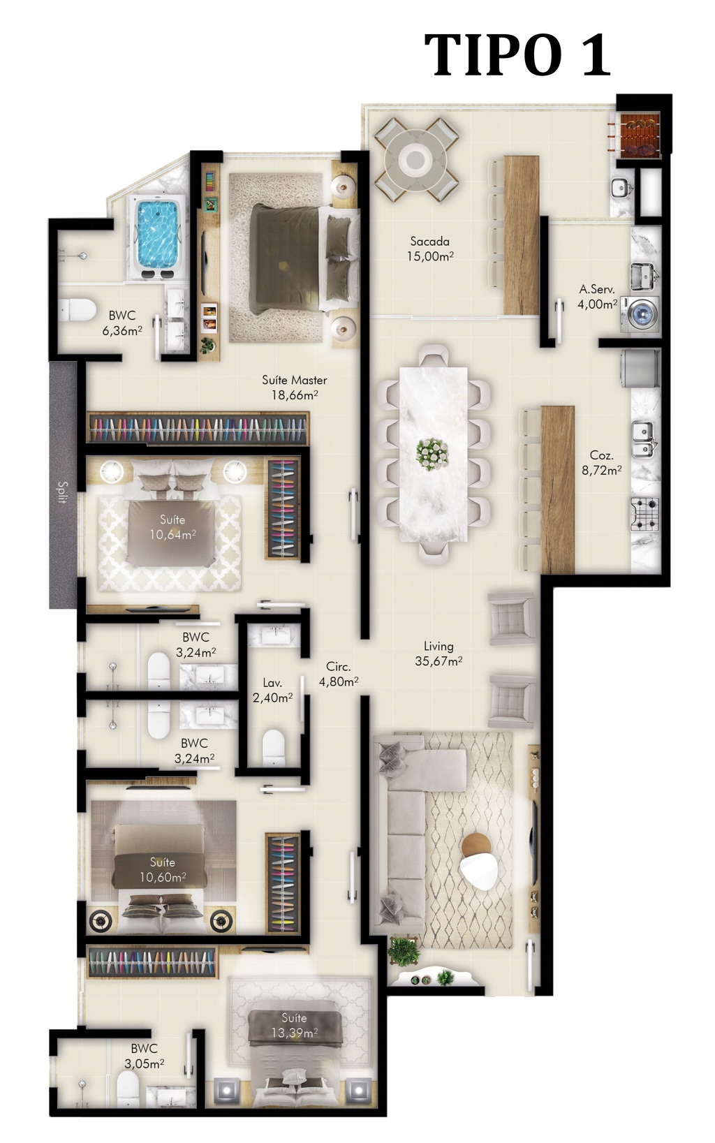 Apartamento à venda com 3 quartos, 125m² - Foto 25