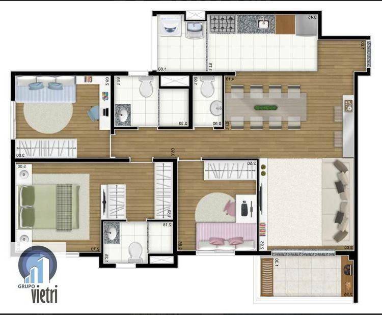 Apartamento à venda com 3 quartos, 85m² - Foto 6