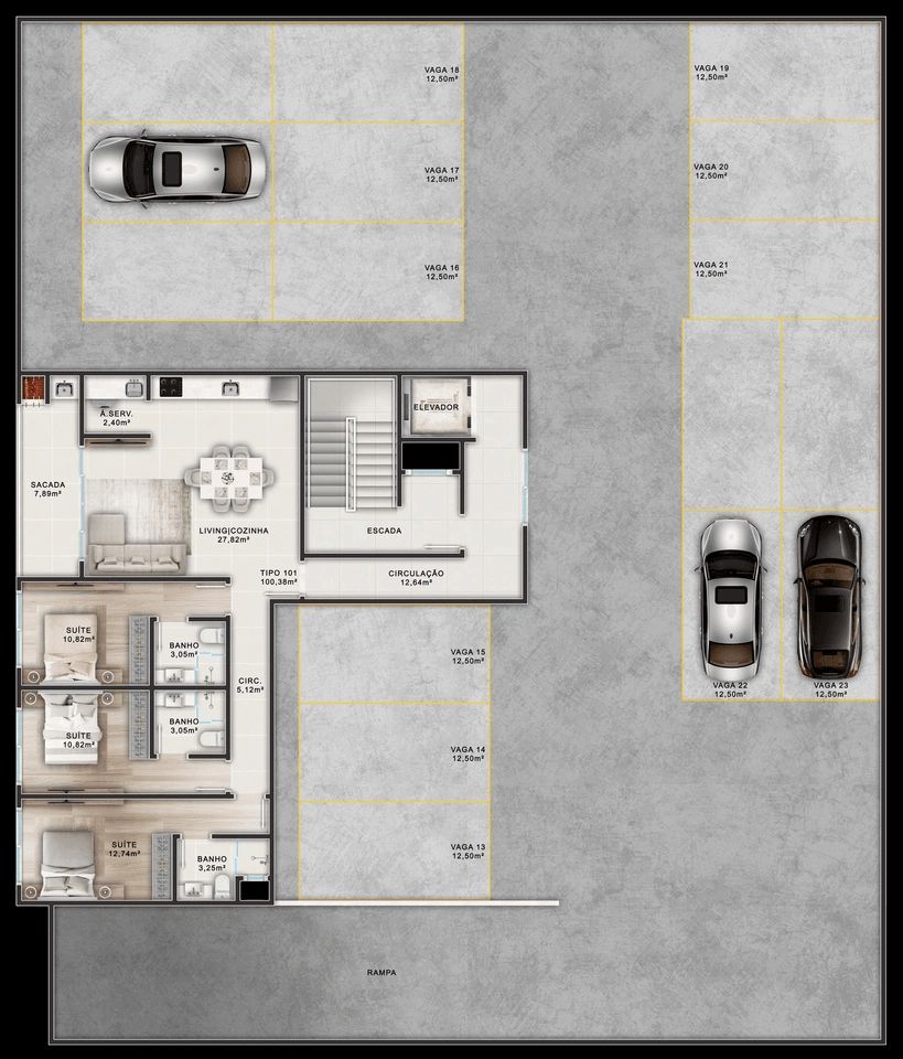 Apartamento à venda com 2 quartos, 118m² - Foto 13