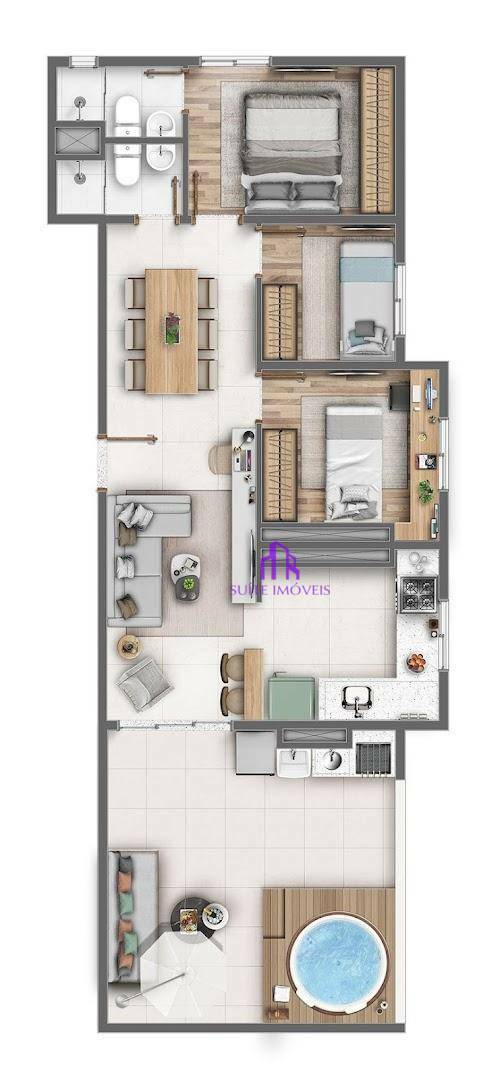 Apartamento à venda com 3 quartos, 127m² - Foto 33