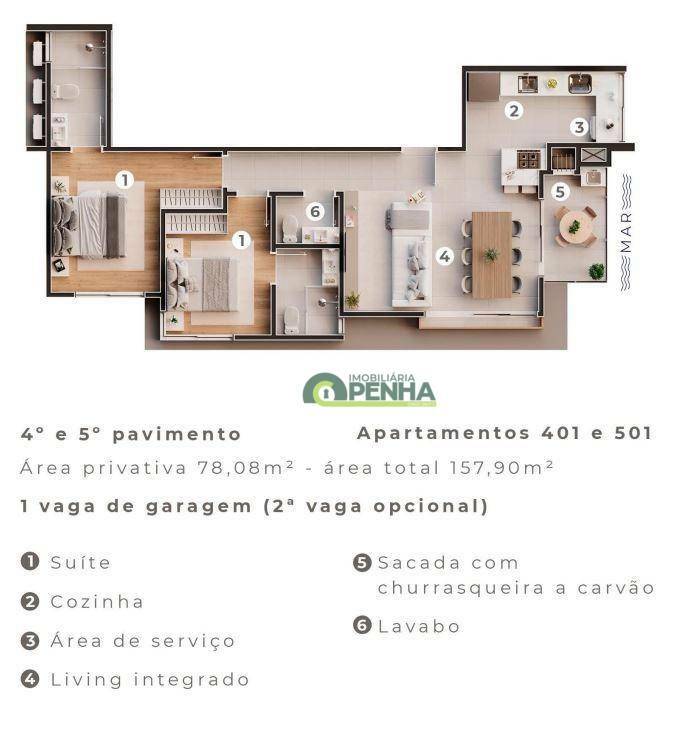 Apartamento à venda com 2 quartos, 78m² - Foto 15