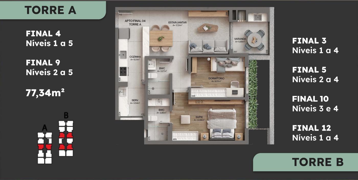 Apartamento à venda com 2 quartos, 77m² - Foto 31