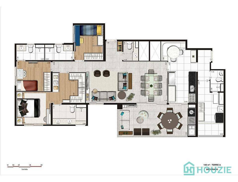 Apartamento à venda com 4 quartos, 139m² - Foto 14