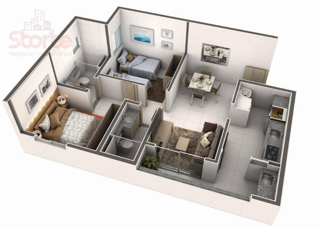 Apartamento à venda com 2 quartos, 48m² - Foto 12