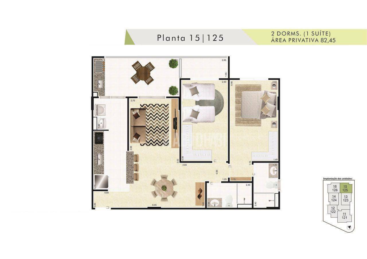 Apartamento à venda com 2 quartos, 82m² - Foto 9