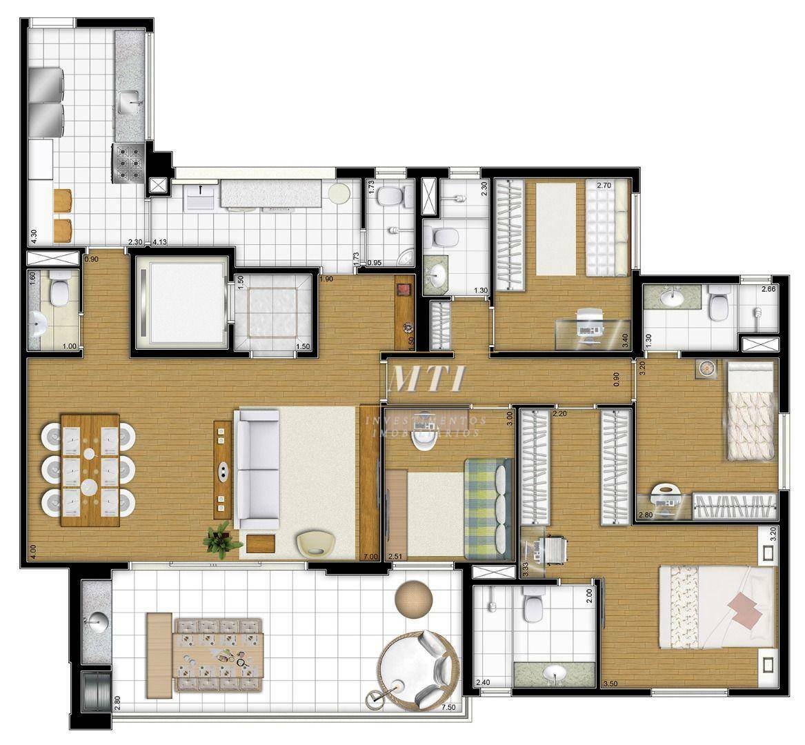 Apartamento à venda com 4 quartos, 155m² - Foto 30