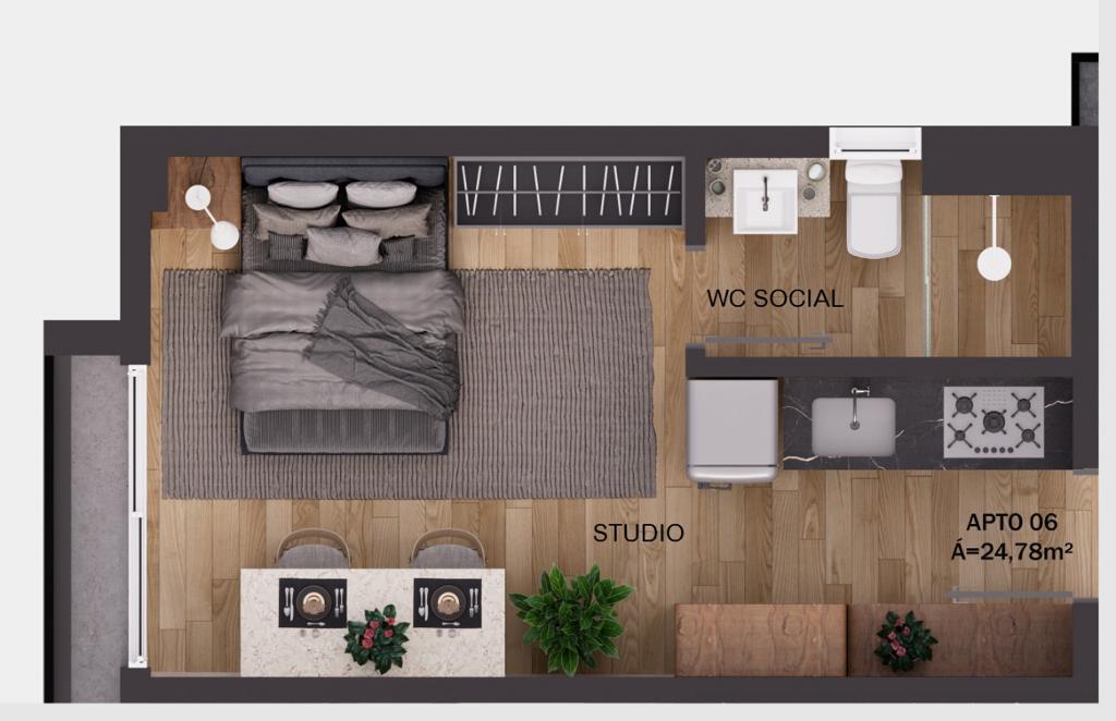 Apartamento à venda com 2 quartos, 59m² - Foto 15