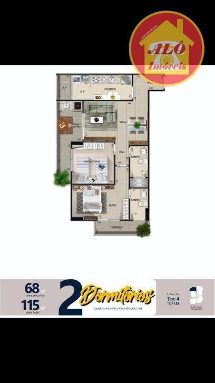 Apartamento à venda com 2 quartos, 68m² - Foto 26