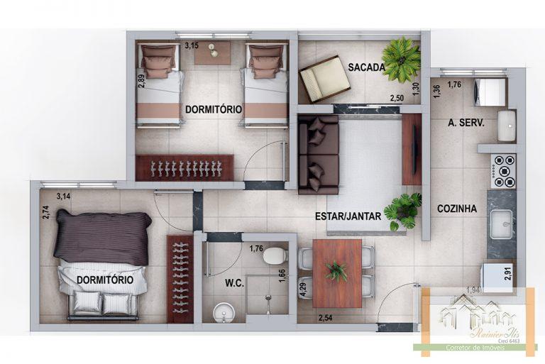 Apartamento à venda com 2 quartos, 52m² - Foto 18