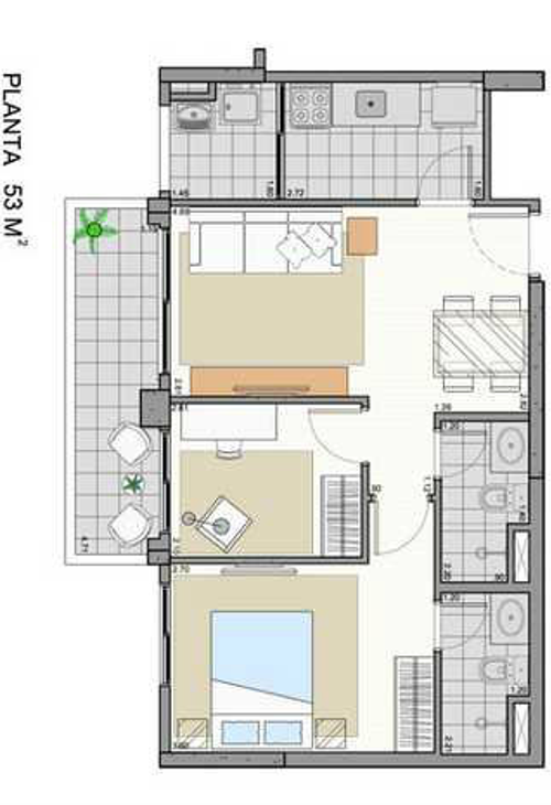 Apartamento à venda com 2 quartos, 53m² - Foto 9