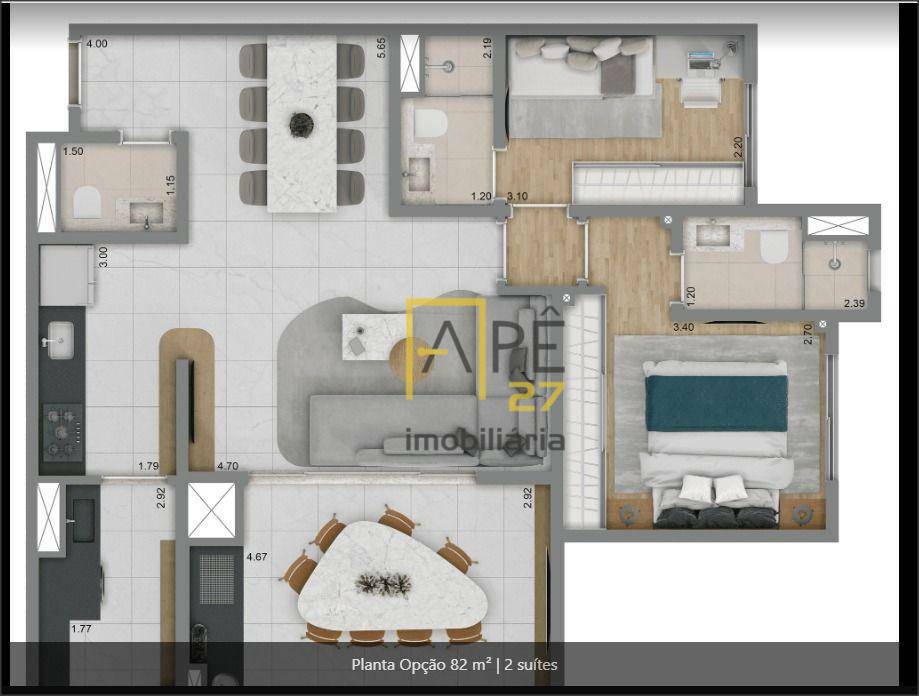 Apartamento à venda com 2 quartos, 71m² - Foto 15