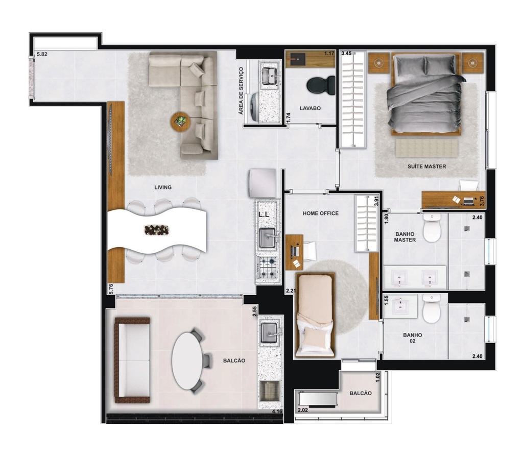 Apartamento, 3 quartos, 93 m² - Foto 45