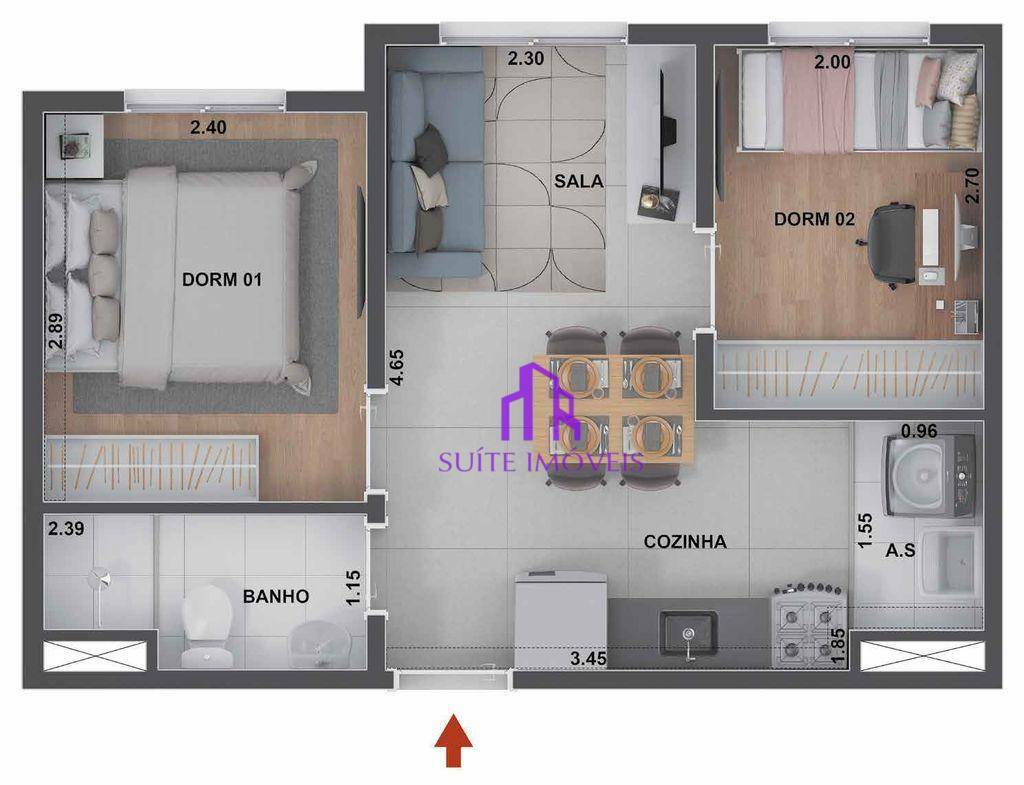 Apartamento à venda com 2 quartos, 34m² - Foto 19