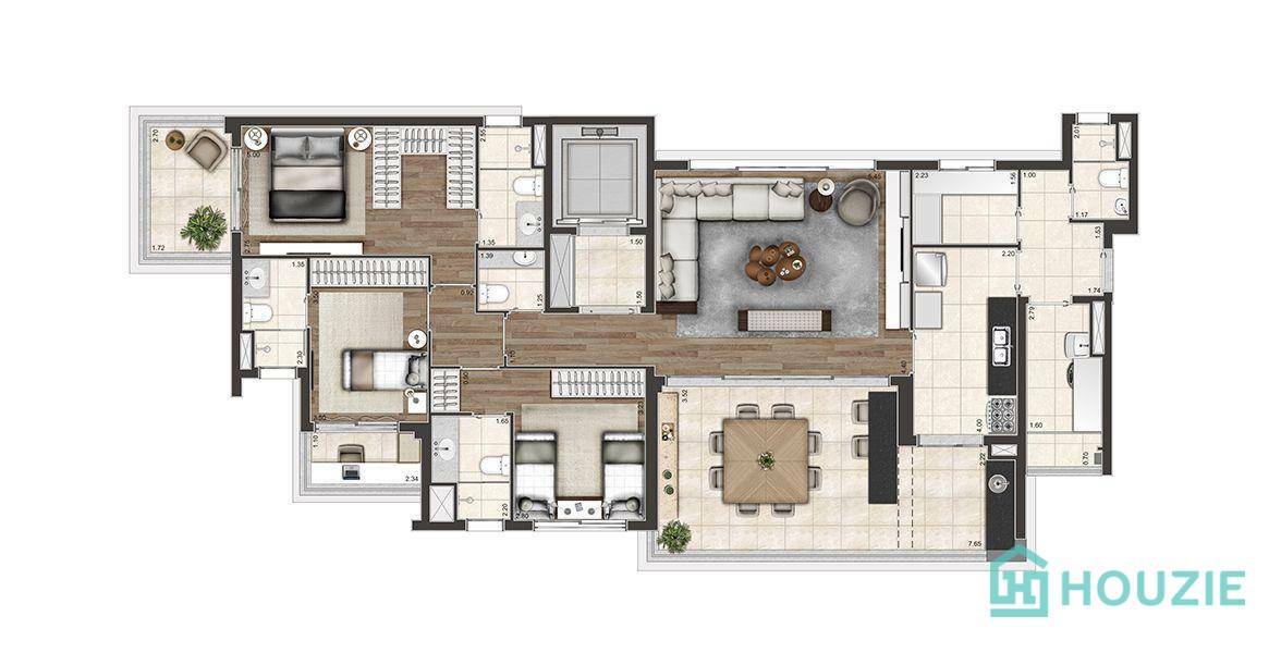 Apartamento à venda com 3 quartos, 158m² - Foto 15