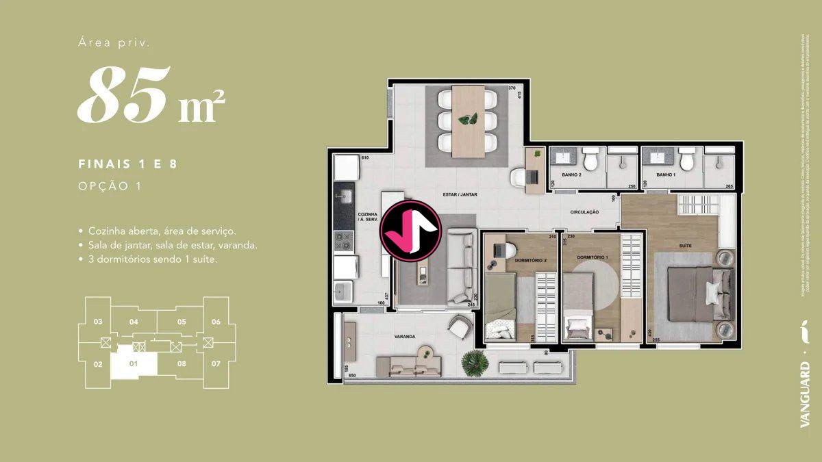 Apartamento à venda com 3 quartos - Foto 40