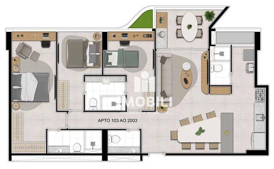 Apartamento à venda com 3 quartos, 99m² - Foto 55