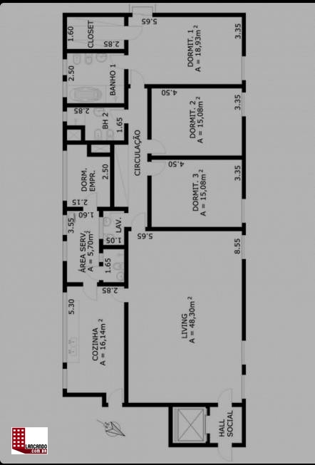 Apartamento à venda com 3 quartos, 178m² - Foto 13