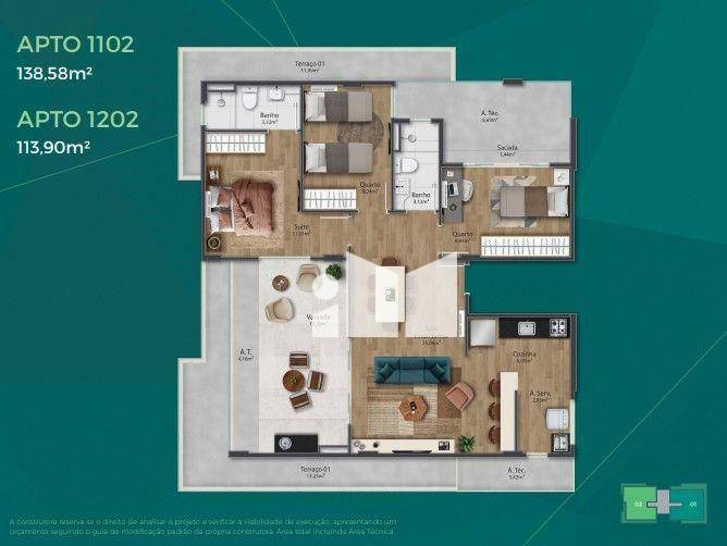 Apartamento à venda com 3 quartos, 73m² - Foto 22