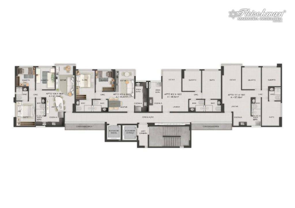 Apartamento à venda com 2 quartos, 48m² - Foto 29