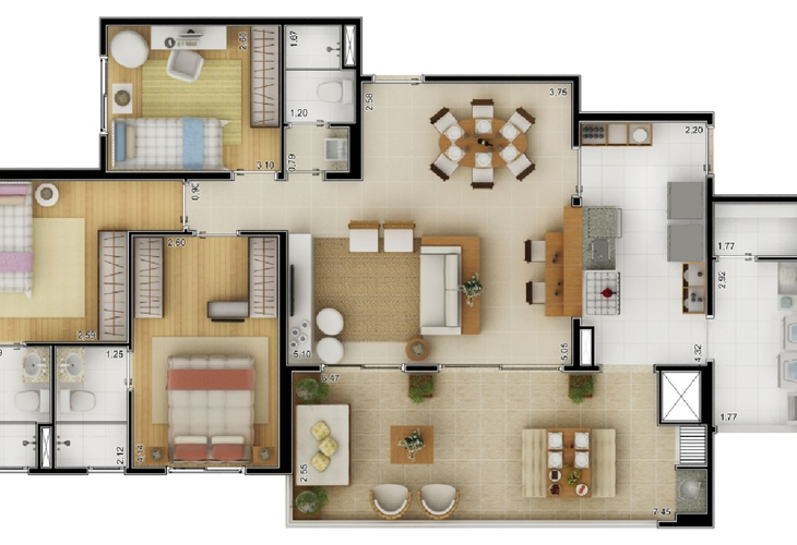 Apartamento à venda com 4 quartos, 113m² - Foto 10