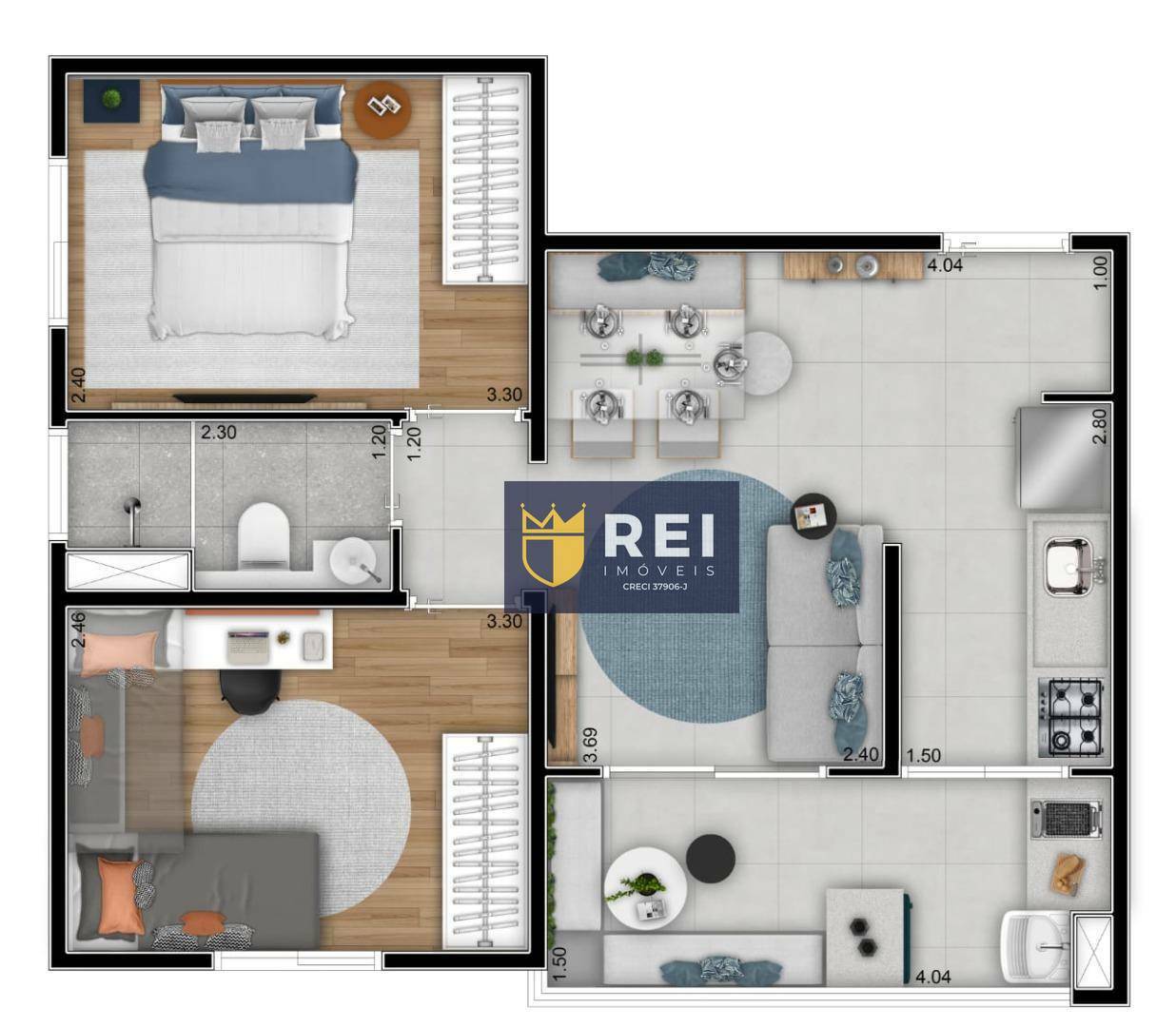 Apartamento à venda com 2 quartos, 47m² - Foto 42