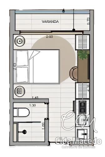 Apartamento à venda com 2 quartos, 36m² - Foto 3