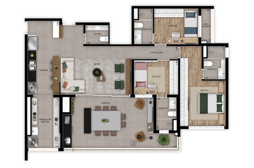 Apartamento à venda com 3 quartos, 102m² - Foto 38