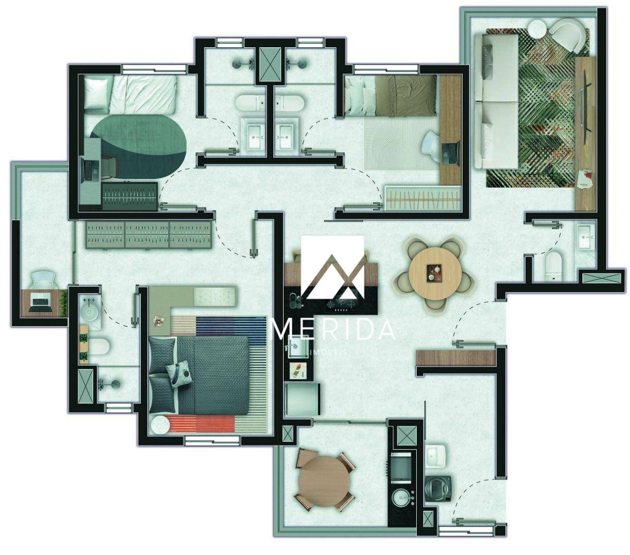 Apartamento à venda com 3 quartos, 100m² - Foto 19