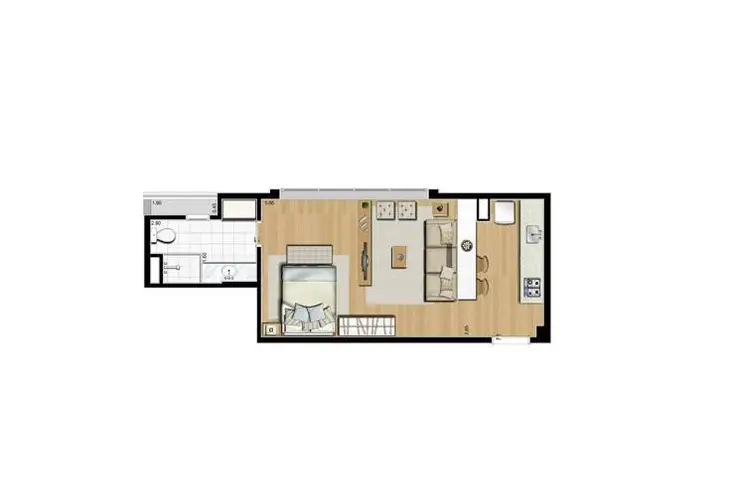 Apartamento à venda com 1 quarto, 40m² - Foto 6