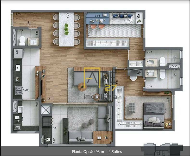 Apartamento à venda com 3 quartos, 93m² - Foto 20