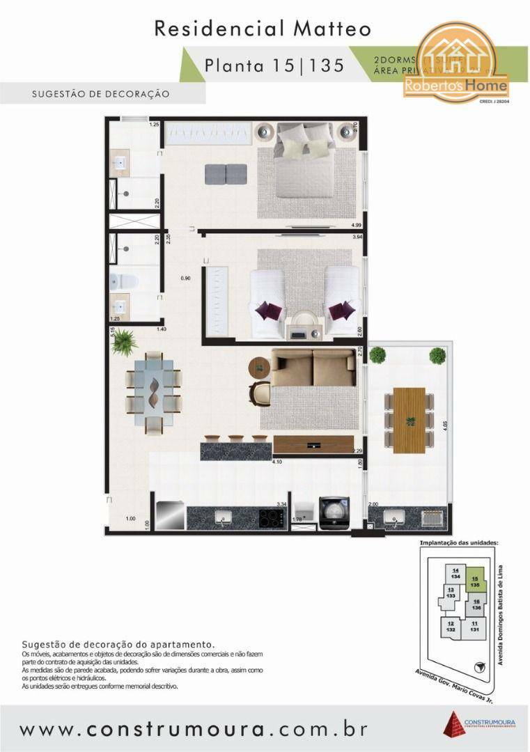 Apartamento à venda com 2 quartos, 72m² - Foto 9