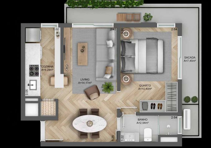 Apartamento à venda com 1 quarto, 49m² - Foto 28