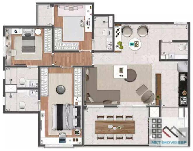 Apartamento à venda com 3 quartos, 108m² - Foto 27