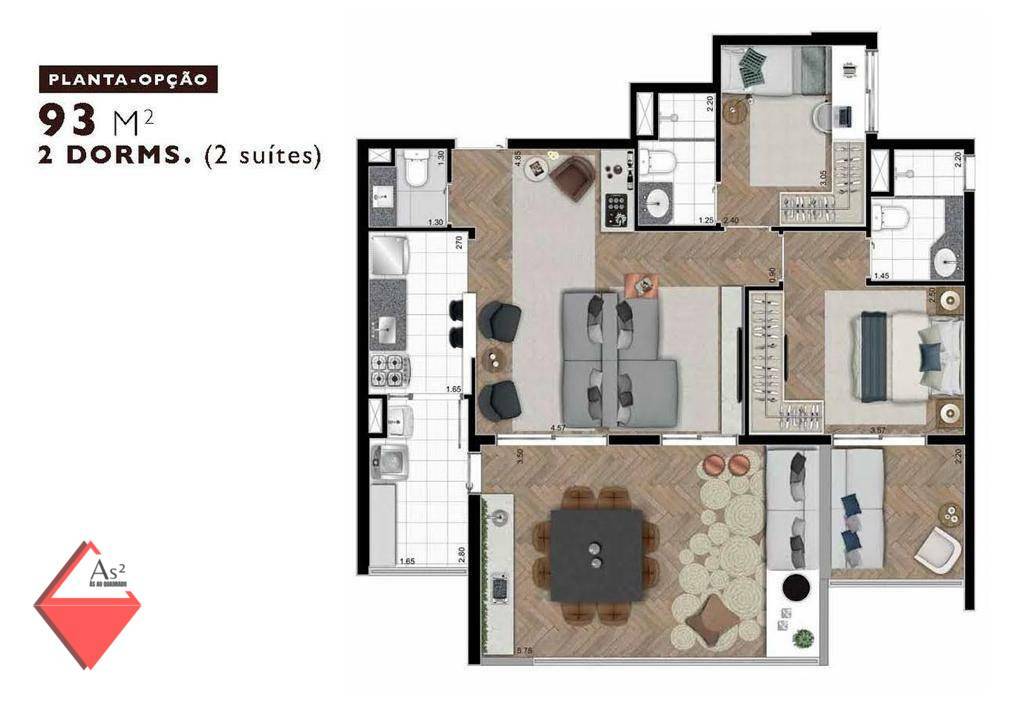 Apartamento à venda com 3 quartos, 93m² - Foto 41