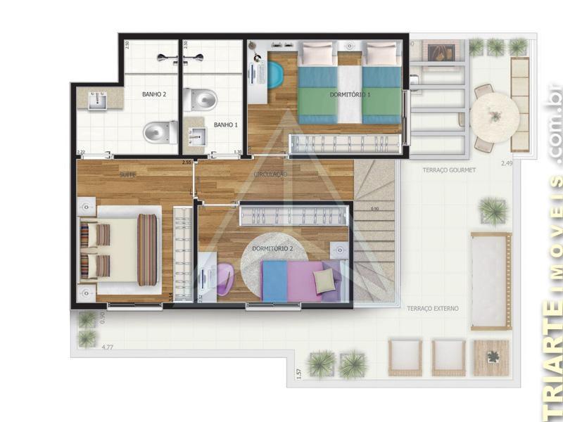 Cobertura à venda com 3 quartos, 137m² - Foto 13