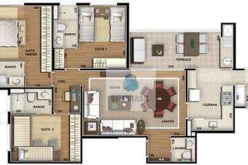 Apartamento à venda com 3 quartos, 109m² - Foto 4