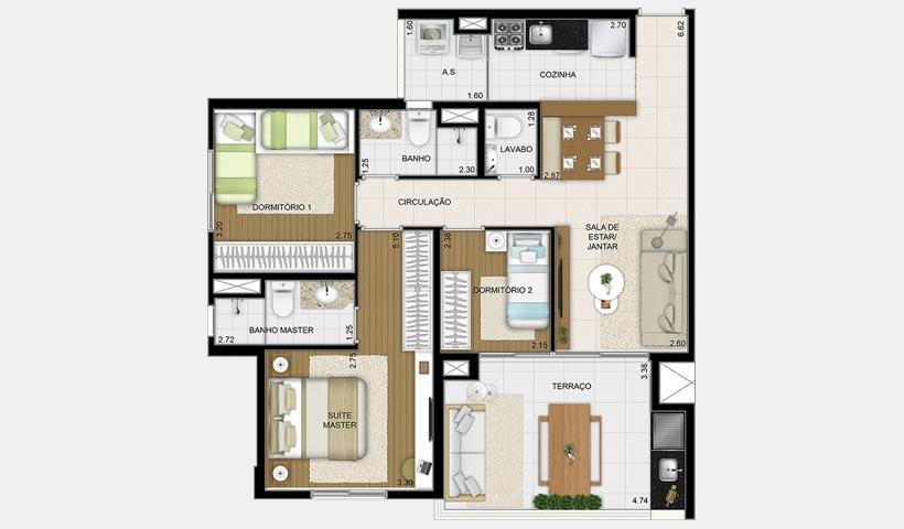 Apartamento à venda com 3 quartos, 85m² - Foto 6