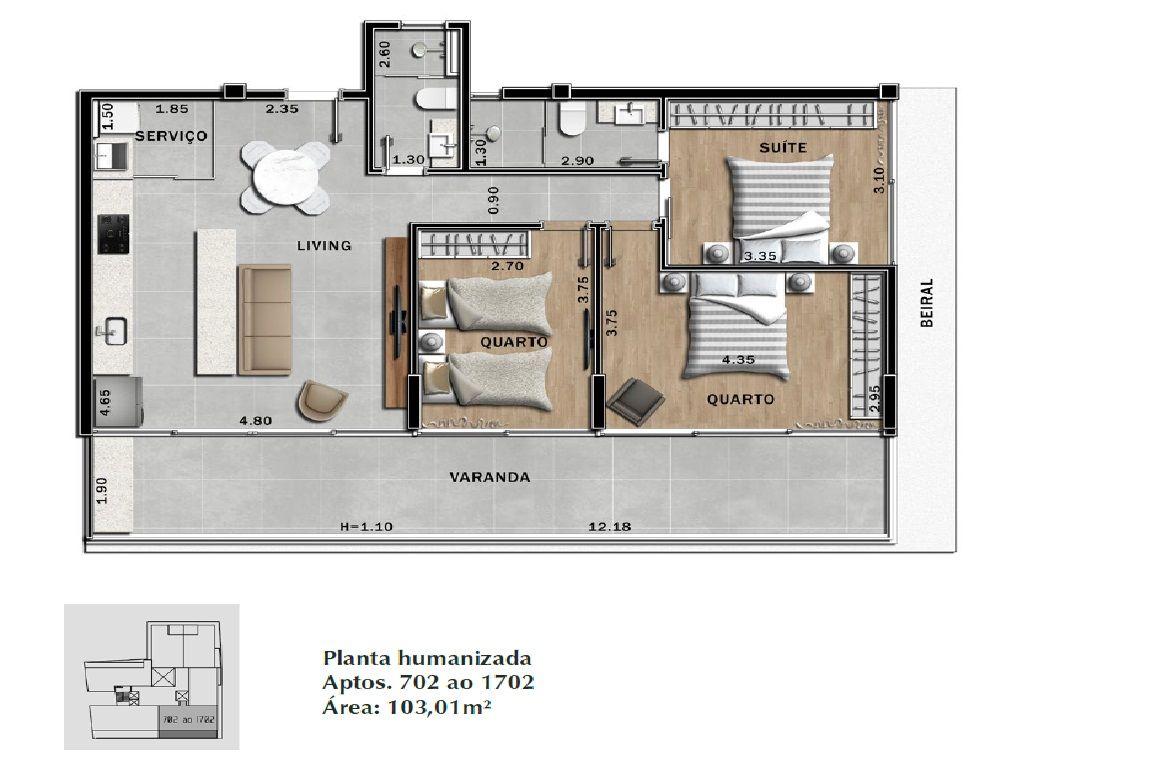 Apartamento à venda com 3 quartos, 95m² - Foto 16