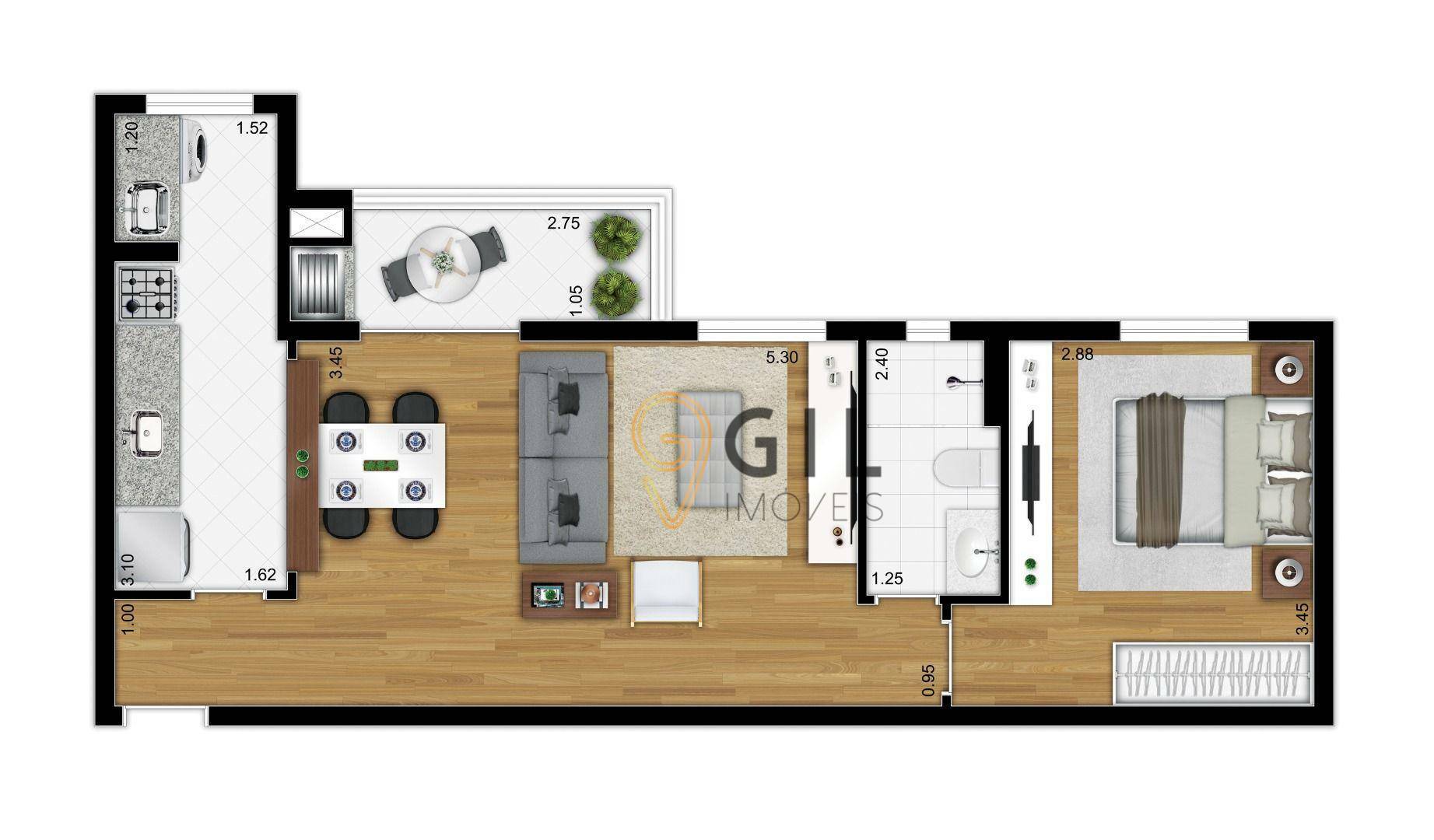 Apartamento à venda com 2 quartos, 52m² - Foto 7