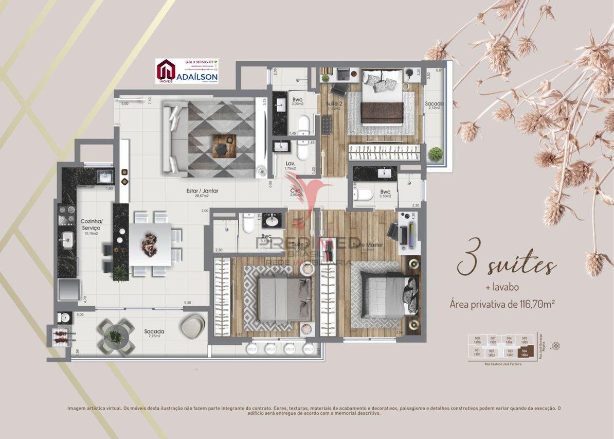 Apartamento à venda com 2 quartos, 7405m² - Foto 17