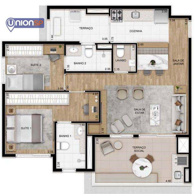 Apartamento à venda com 3 quartos, 79m² - Foto 26