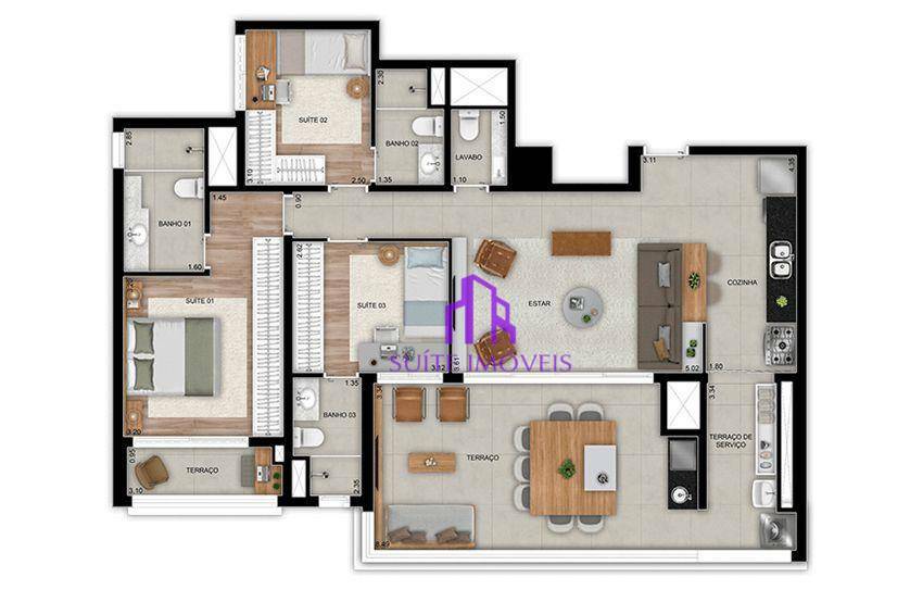 Apartamento à venda com 2 quartos, 75m² - Foto 26