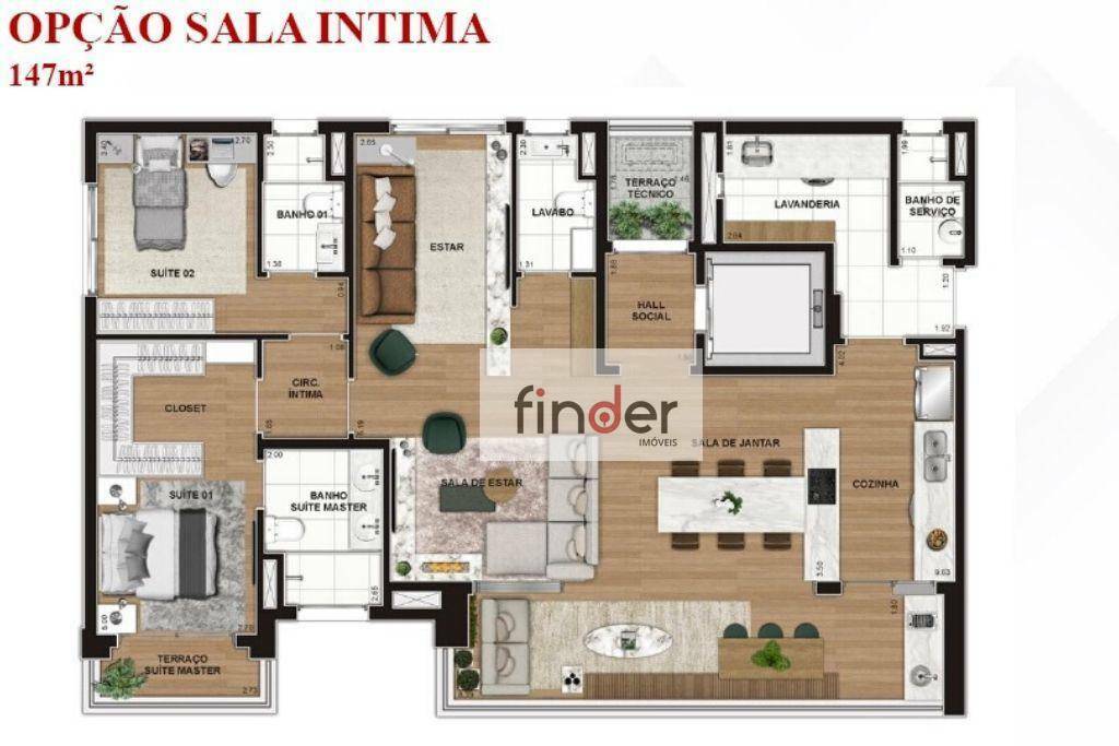 Apartamento à venda com 3 quartos, 147m² - Foto 20