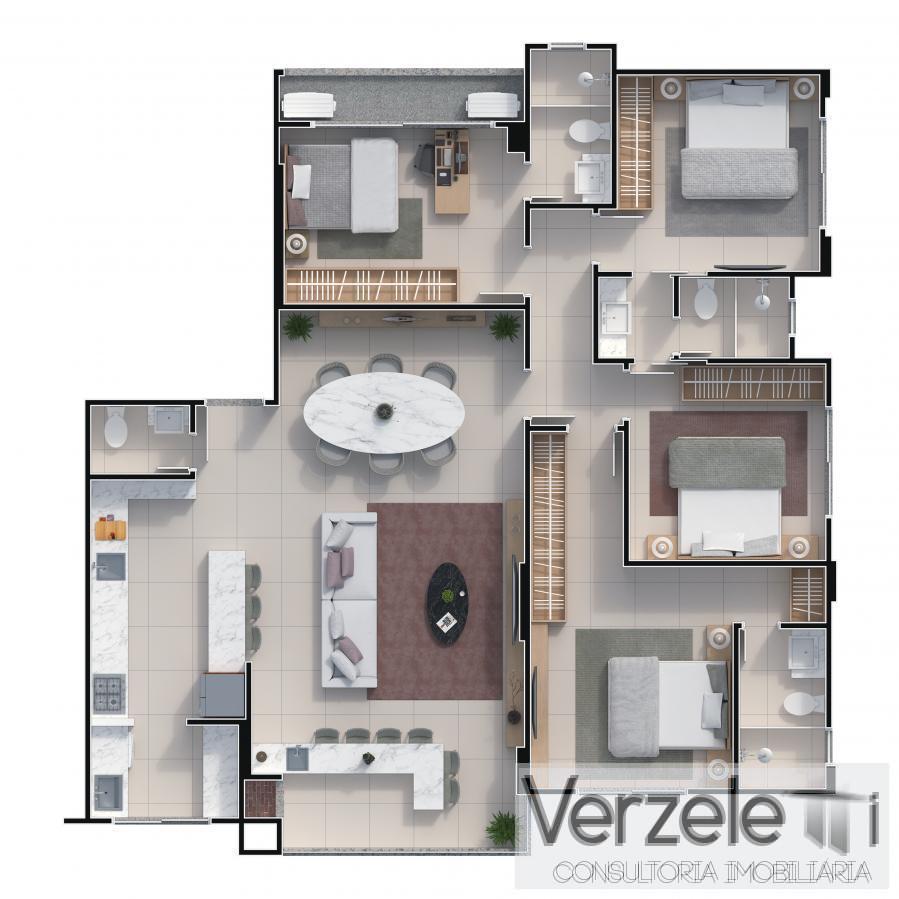 Apartamento à venda com 3 quartos, 130m² - Foto 12