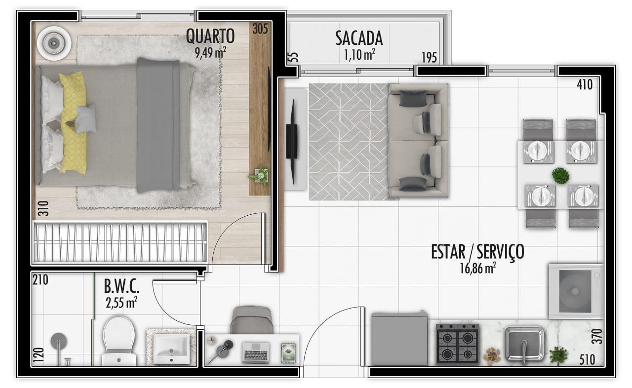 Apartamento à venda com 2 quartos, 42m² - Foto 21