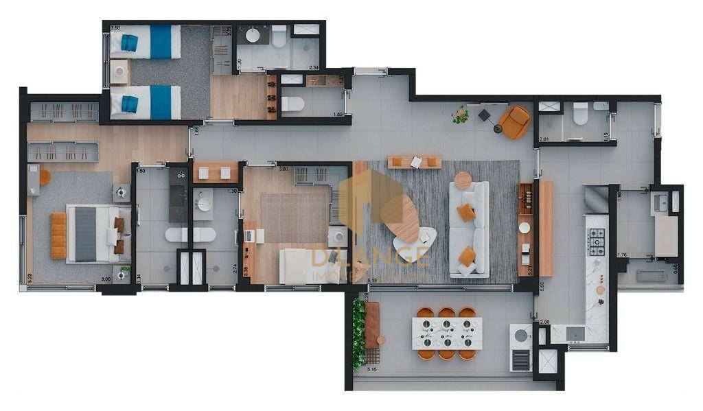 Apartamento à venda com 3 quartos, 139m² - Foto 12