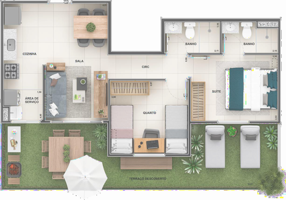 Apartamento à venda com 2 quartos, 489m² - Foto 18